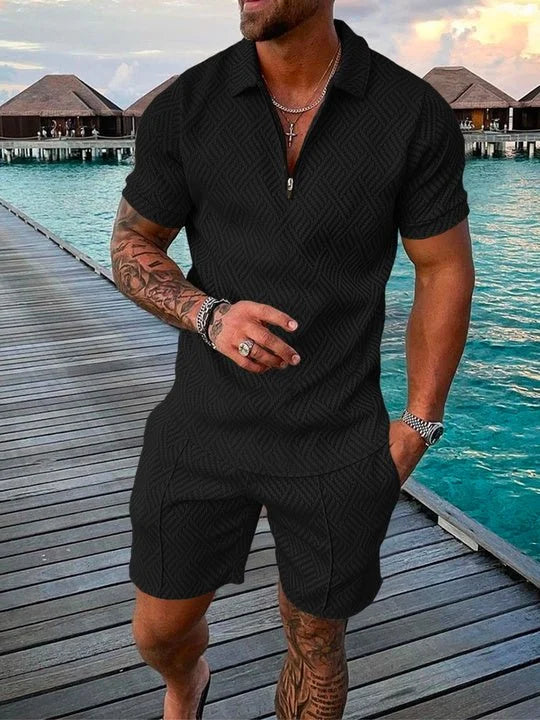 Hugo - Ensemble Polo & Shorts Noir Minuit