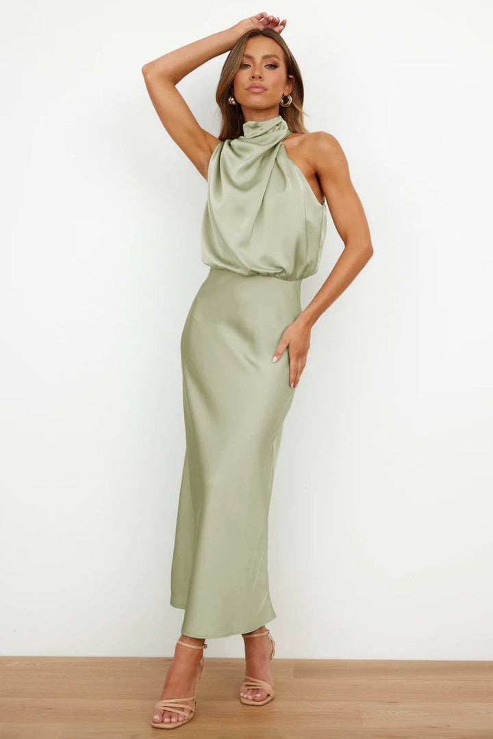 Theresa – Robe Longue Dos Nu Élégante et Polyvalente