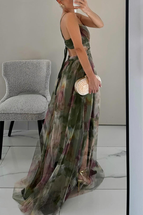 Gisèle – Robe longue fleurie et flatteuse