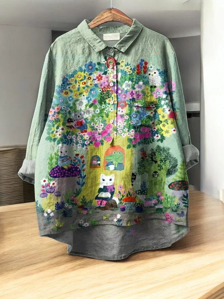 Ottilie – Blouses Fleuries Classiques à l’Élégance Naturelle