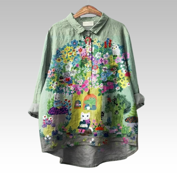 Ottilie – Blouses Fleuries Classiques à l’Élégance Naturelle