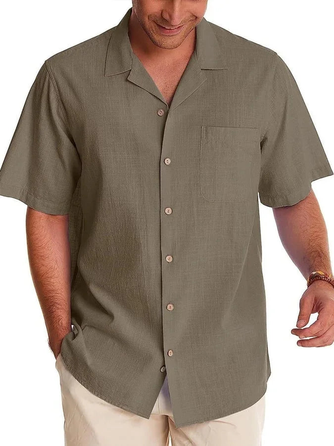 Huib | Chemise Décontractée à Poches & Col Revers