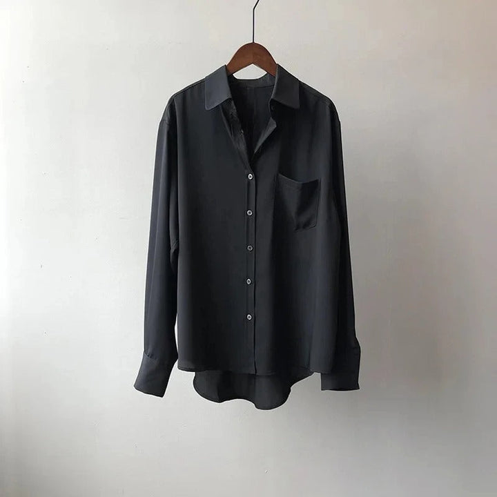 Monaco – Blouse Élégante en Soie Douce