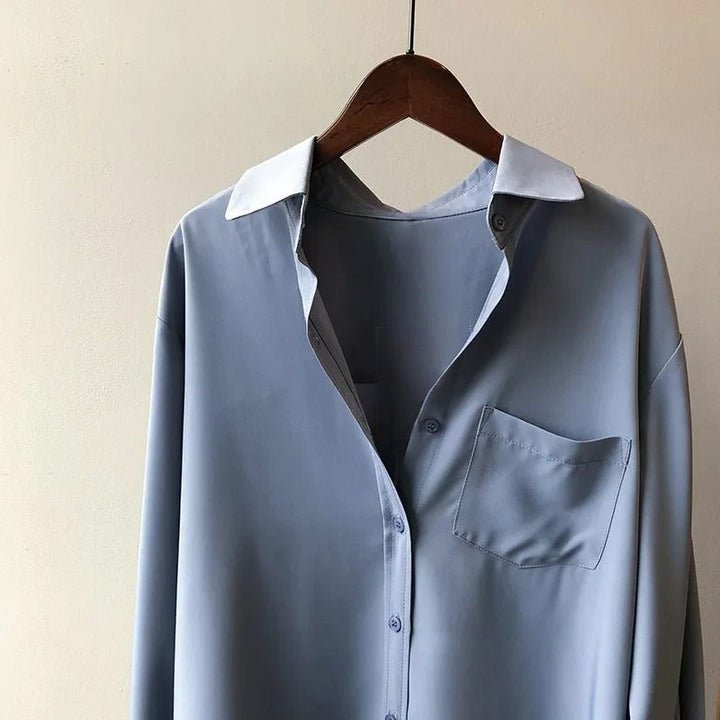 Monaco – Blouse Élégante en Soie Douce