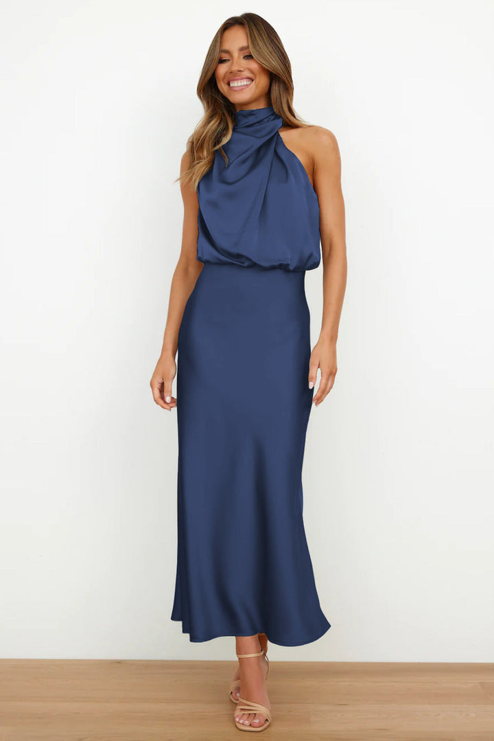 Theresa – Robe Longue Dos Nu Élégante et Polyvalente