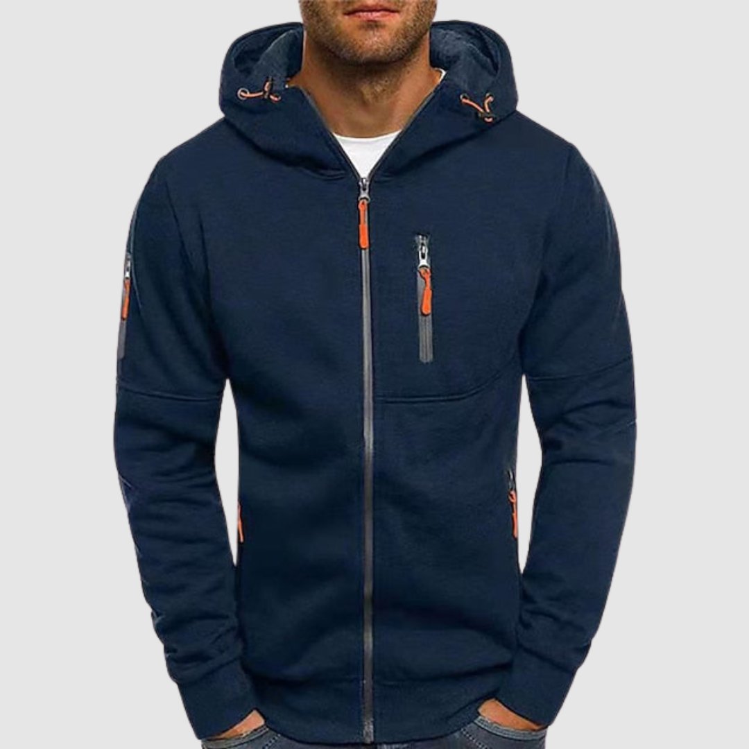 Magnus – Sweat à capuche zippé au confort exceptionnel