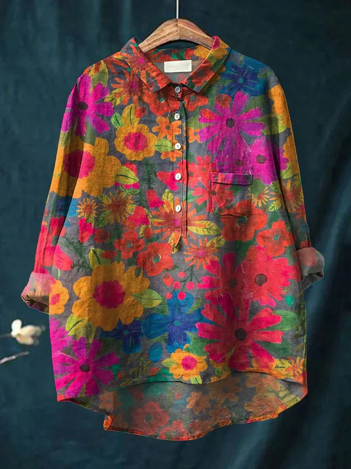 Jolanda – Blouse Fleurie Élégante