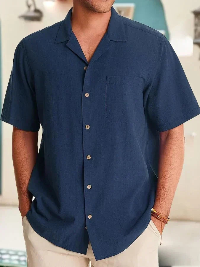 Huib | Chemise Décontractée à Poches & Col Revers