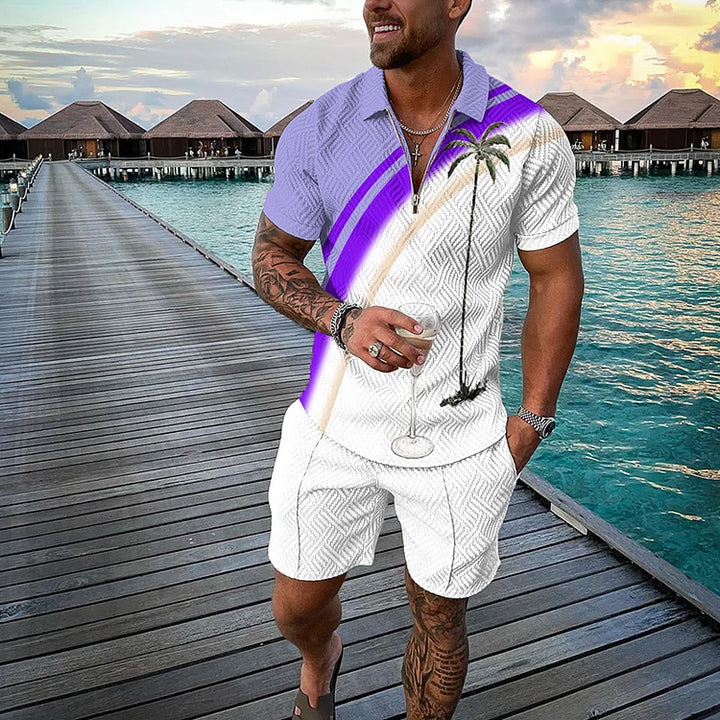Liam - Ensemble Polo & Shorts Tropicana
