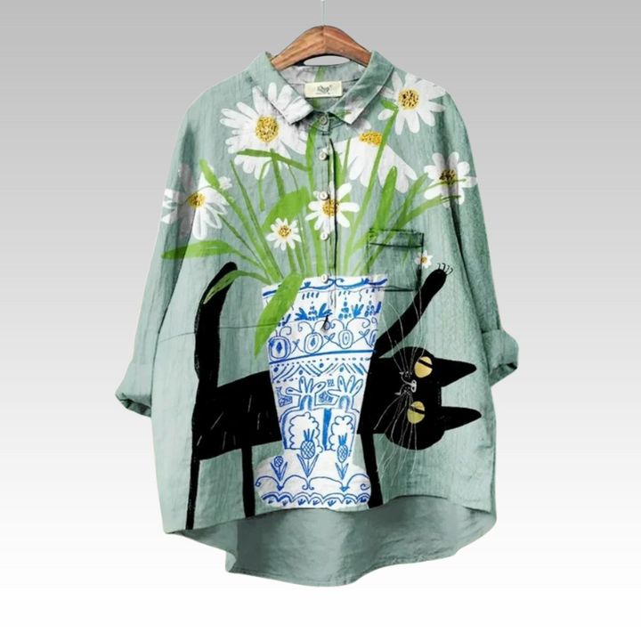 Erna – Blouse de Fleurs Classique