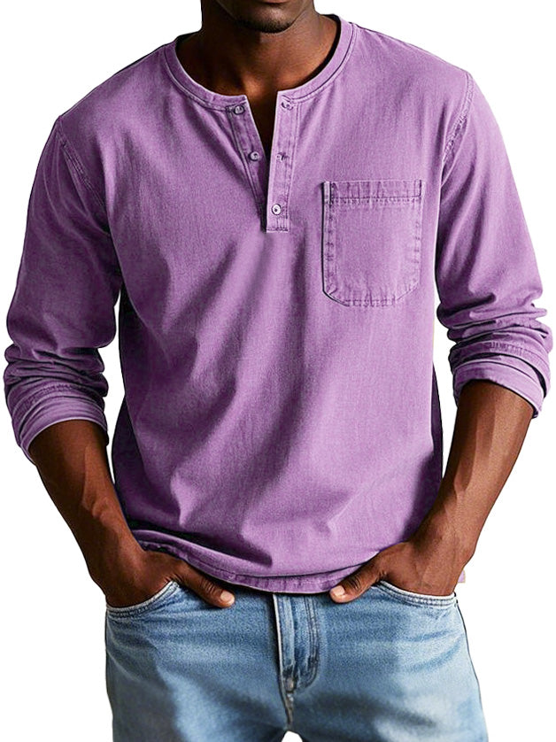 Thomas | Élégance Rétro en Chemise à Manches Longues