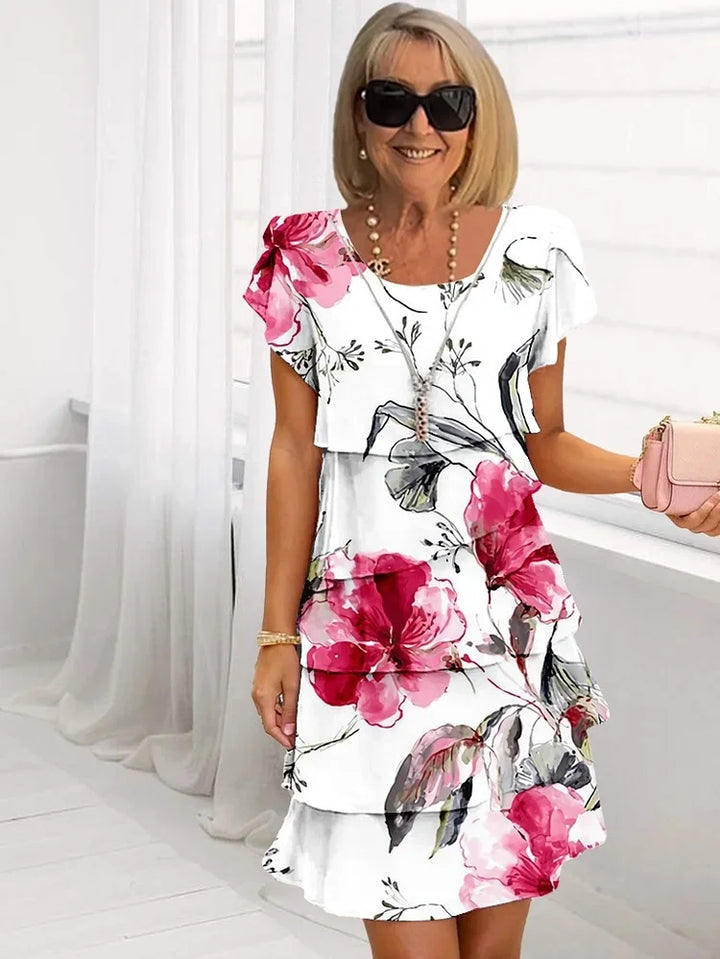 Émilie – Robe à Fleurs de Printemps