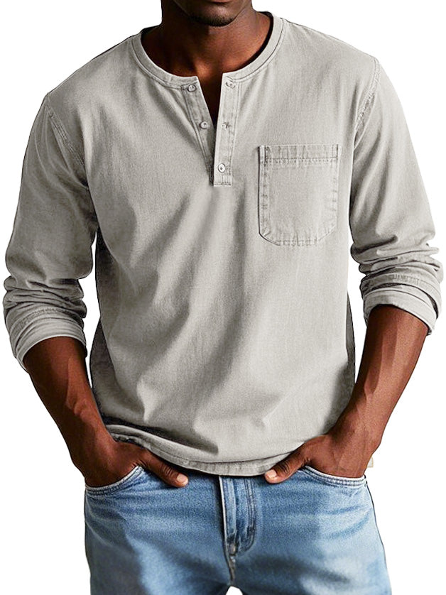 Thomas | Élégance Rétro en Chemise à Manches Longues