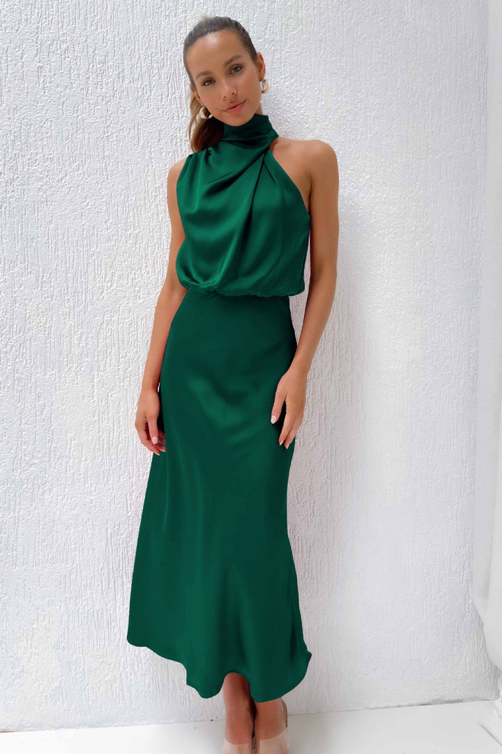 Theresa – Robe Longue Dos Nu Élégante et Polyvalente