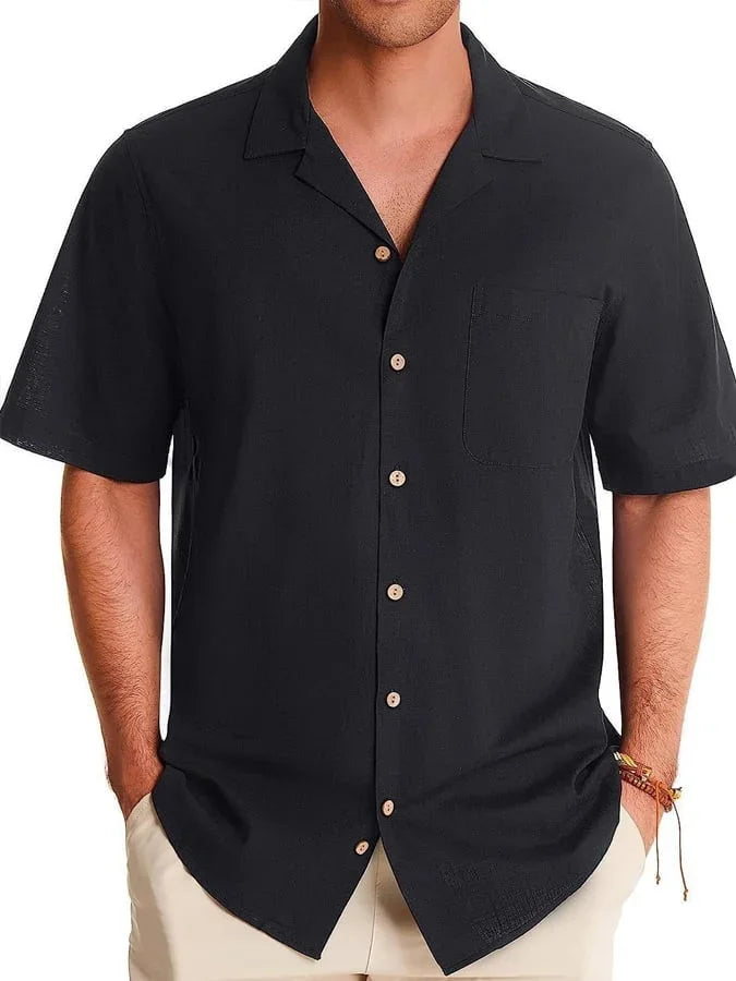 Huib | Chemise Décontractée à Poches & Col Revers