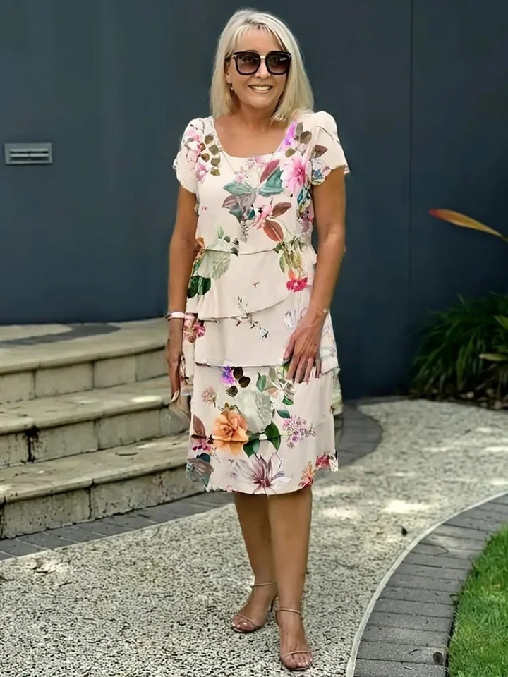 Émilie – Robe à Fleurs de Printemps