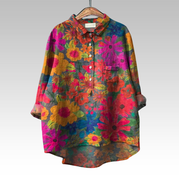 Jolanda – Blouse Fleurie Élégante