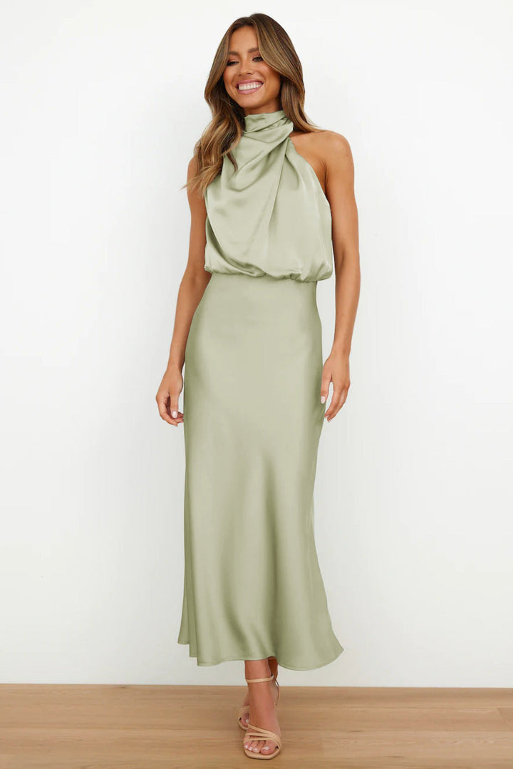 Theresa – Robe Longue Dos Nu Élégante et Polyvalente