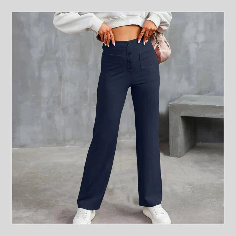 NADIA™ | Pantalon stretch à taille haute