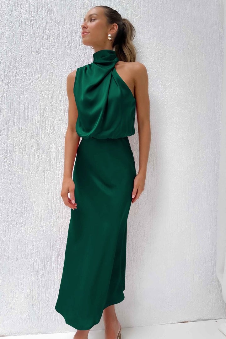 Theresa – Robe Longue Dos Nu Élégante et Polyvalente
