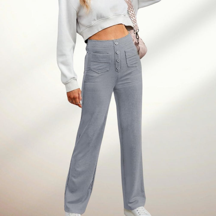 NADIA™ | Pantalon stretch à taille haute