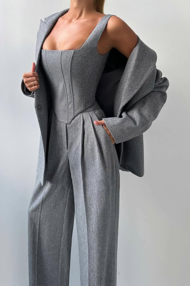 Ensemble 3 pièces avec blazer