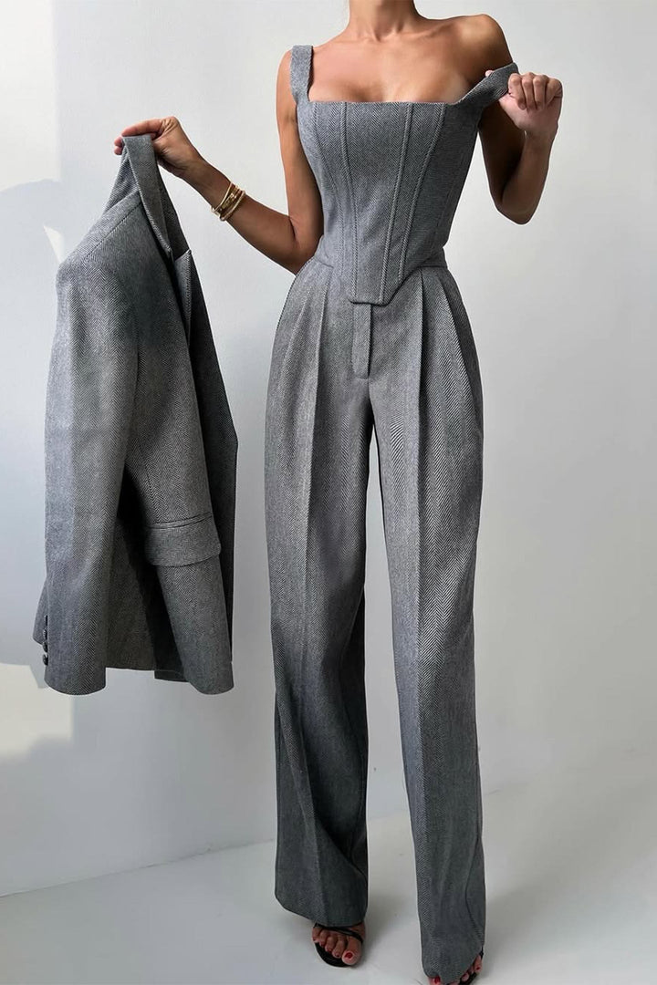 Ensemble 3 pièces avec blazer