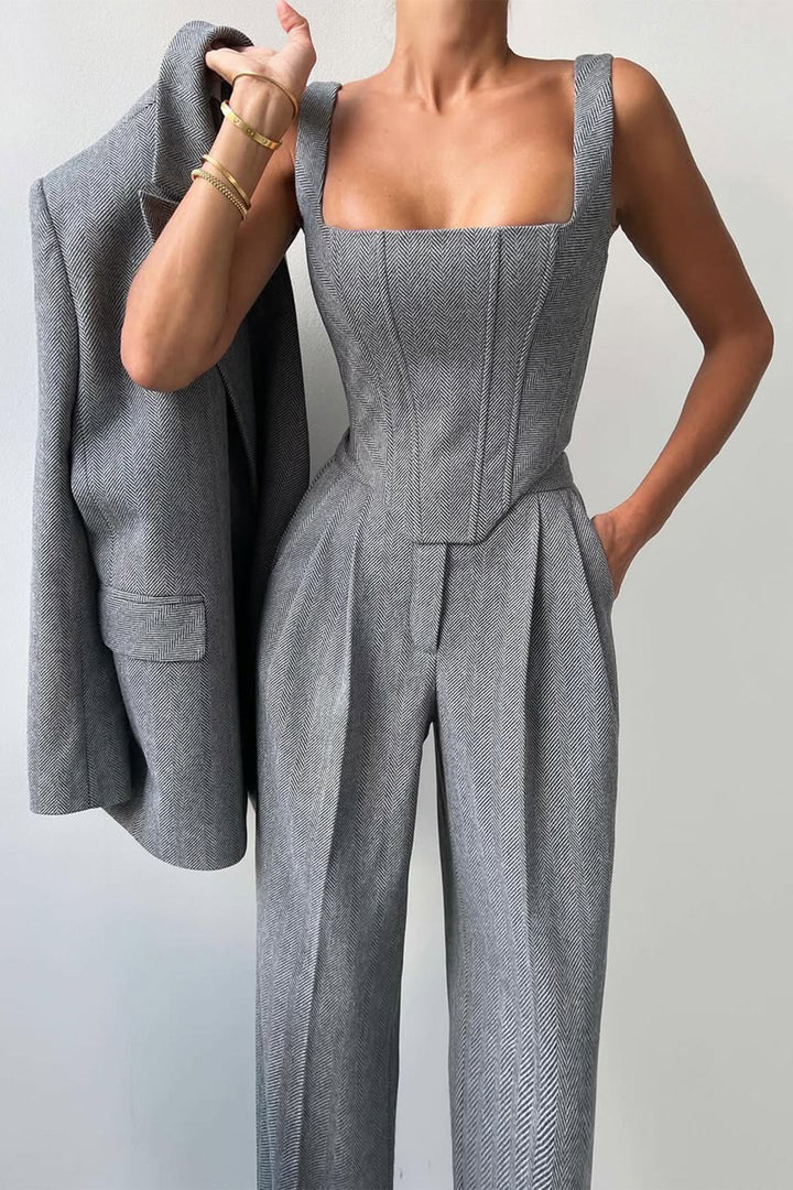Ensemble 3 pièces avec blazer