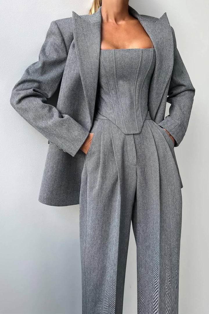 Ensemble 3 pièces avec blazer