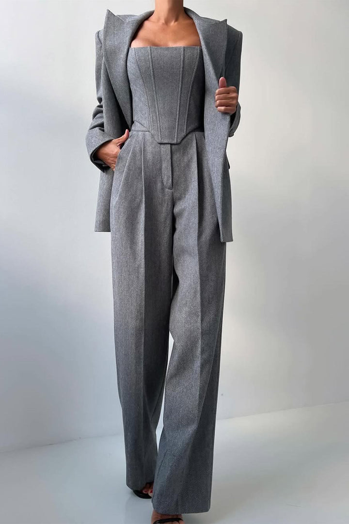 Ensemble 3 pièces avec blazer