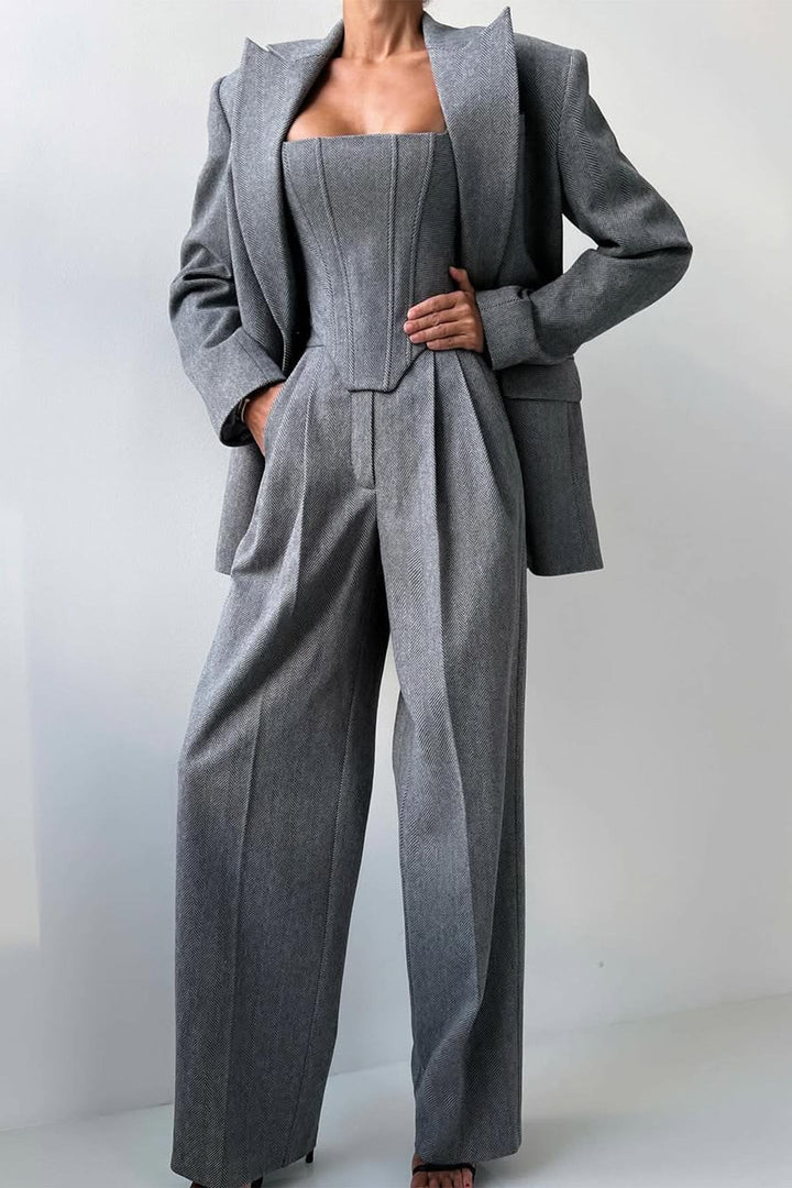 Ensemble 3 pièces avec blazer