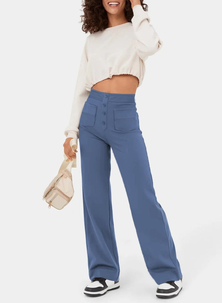 NADIA™ | Pantalon stretch à taille haute