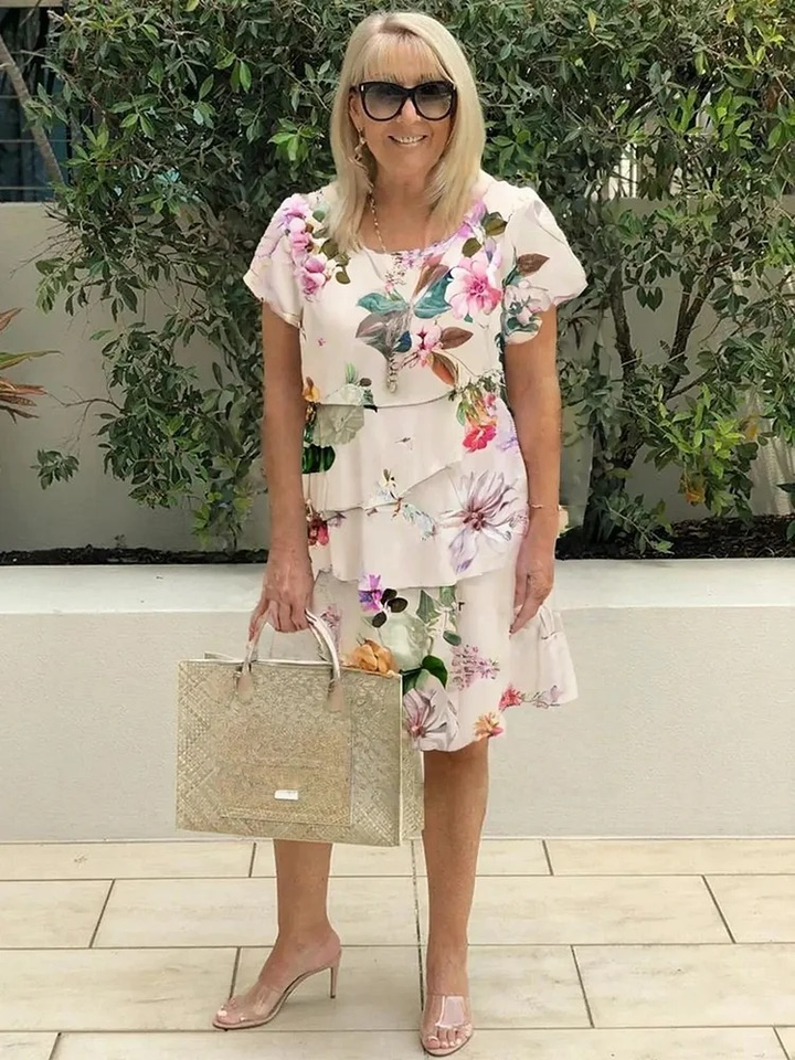 Émilie – Robe à Fleurs de Printemps
