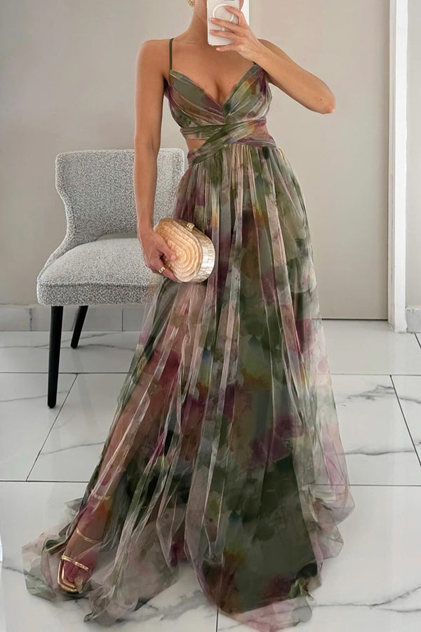 Gisèle – Robe longue fleurie et flatteuse