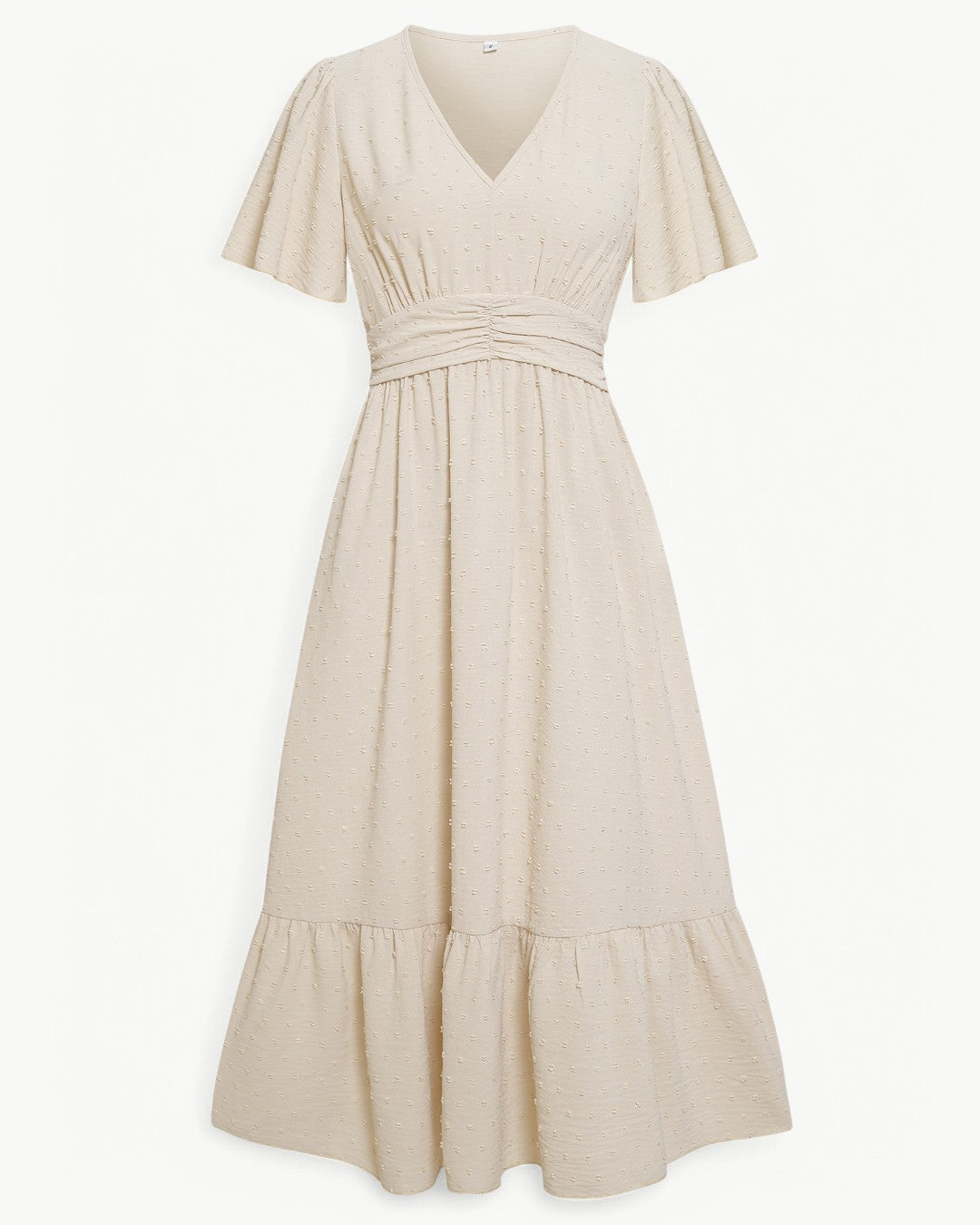 Renée – Robe longue à encolure en V