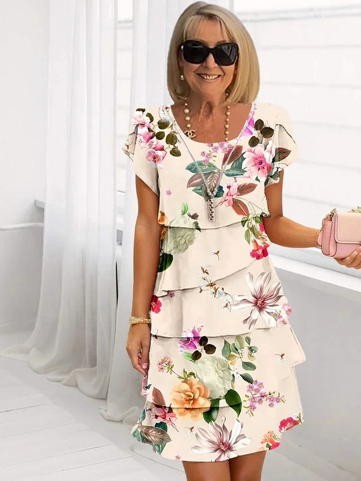 Émilie – Robe à Fleurs de Printemps