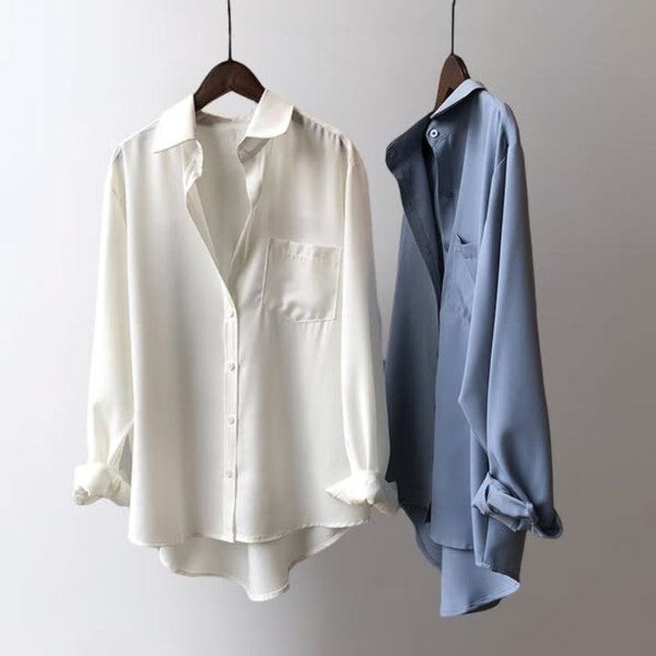 Monaco – Blouse Élégante en Soie Douce