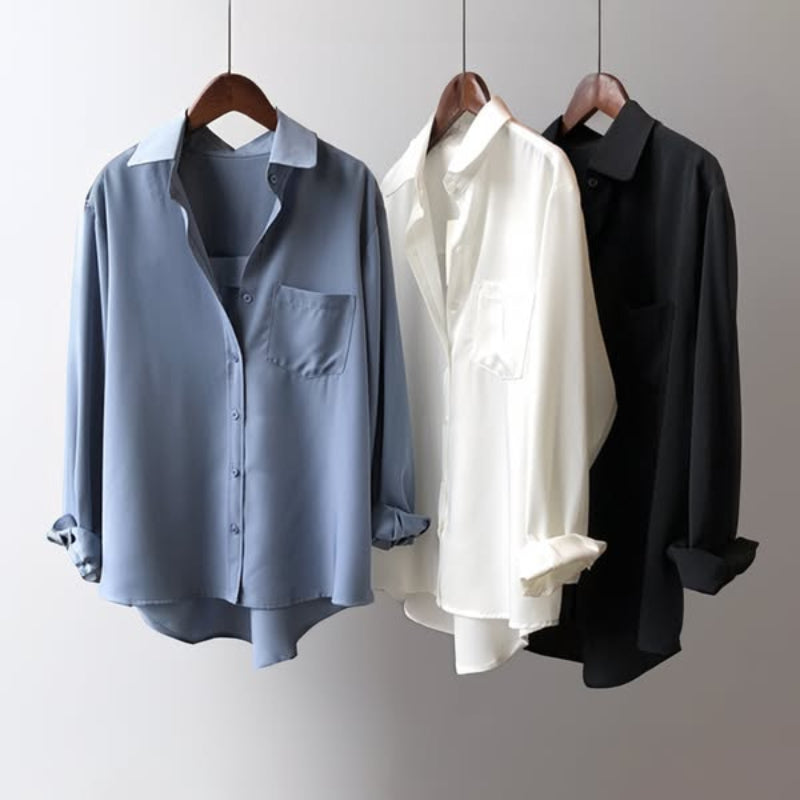 Monaco – Blouse Élégante en Soie Douce