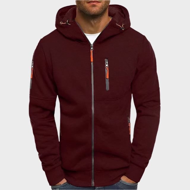 Magnus – Sweat à capuche zippé au confort exceptionnel