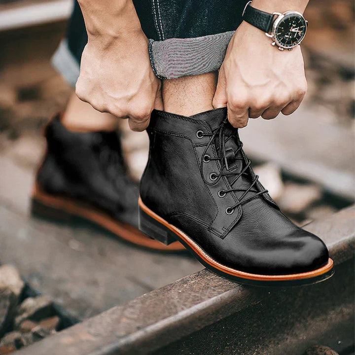 Hunter – Bottes en Cuir Vegan Robustes