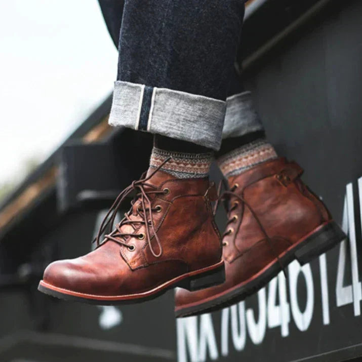 Hunter – Bottes en Cuir Vegan Robustes