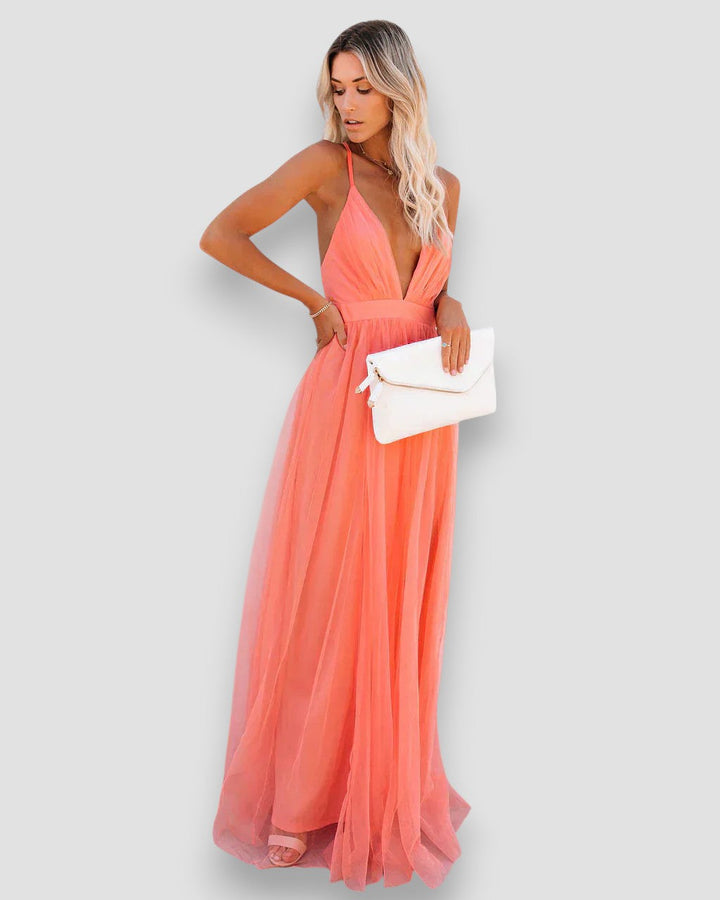 Lidia – Robe Maxi Élégante et Polyvalente