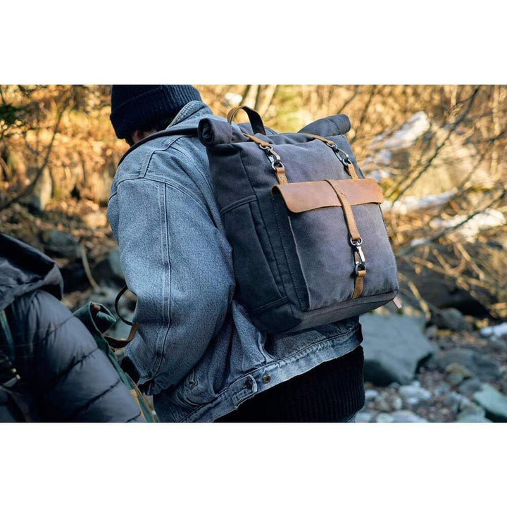 ZURICH - Sac à dos en toile rétro