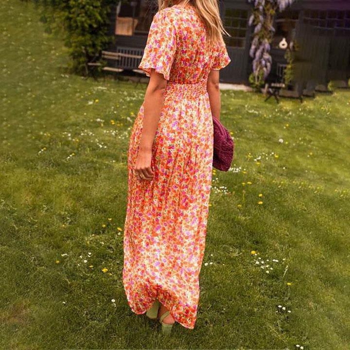 Elsie - Robe Classique à Col en V